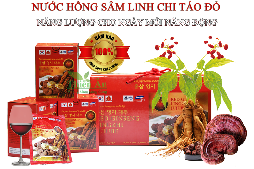 Nước Hồng Sâm Linh Chi