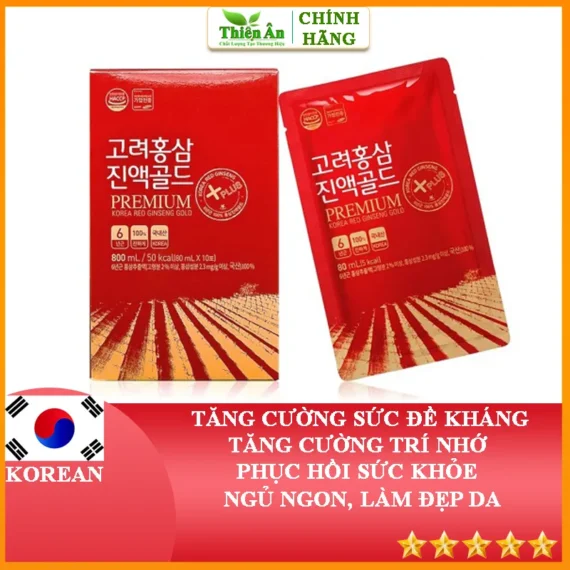 Nước Hồng Sâm Premium Hàn Quốc Hộp 30 Gói - Ảnh 5
